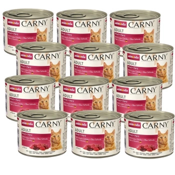 no pork Animonda Cat Carny Adult Beef and Hearts 12x200g