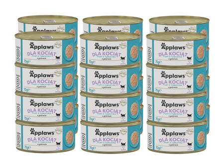 Applaws Cat Kitten Tuna for Kittens 24x70g Can