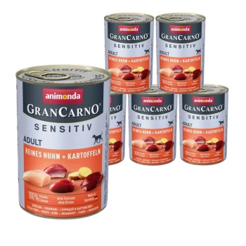 no pork Animonda GranCarno Sensitiv Adult Dog Chicken & Potatoes 6x400g