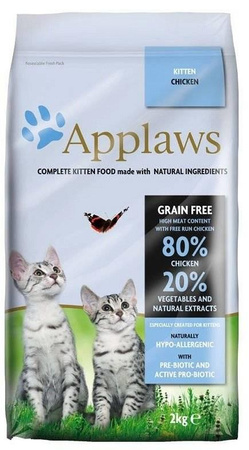 no pork APPLAWS Complete Dry Kitten Chicken 2kg
