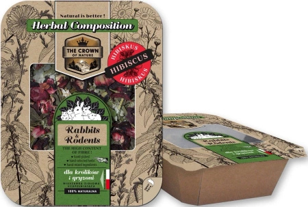 Korona Natury Pasnik food for rabbits and rodents Herbal mixture with hibiscus 70 g