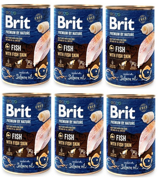 no pork Brit Premium By Nature Fish With Fish Skin 6x400g