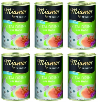 NO PORK Miamor VitalDrink Kitten with Chicken 6x135ml