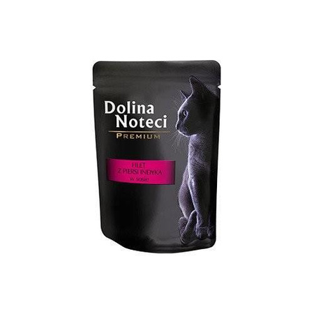 no pork Dolina Noteci Premium Turkey Breast Fillet in Sauce for Cats 10x85g