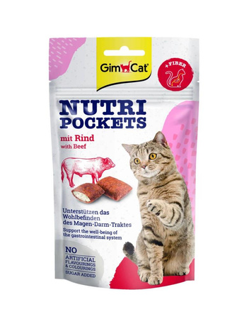 Gimborn Gimcat Nutri Pockets Beef Snack 60g