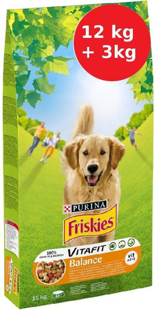 no pork PURINA Friskies Balance Chicken with Vegetables 15kg