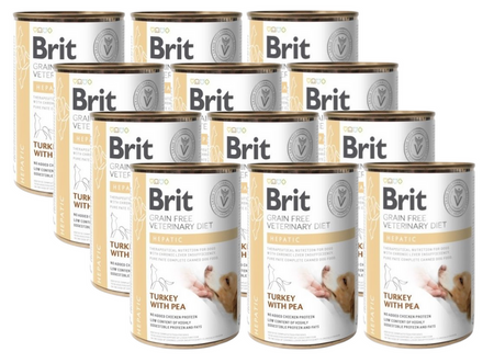 BRIT GF Veterinary Diets Dog Hepatic 12x400g - wet dog food