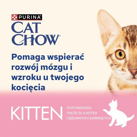 CAT CHOW Kitten Food with turkey and courgette in jelly 10x85g