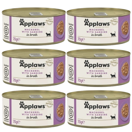 Applaws Cat Mackerel and Sardines6x 70g CUP
