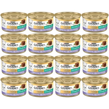 no pork Purina Gourmet Gold Savoury Cake with Lamb and Green Beans 48x85g