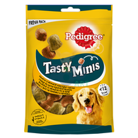 Pedigree Tasty Bites Chewy Cubes Dog Treats with Chicken and Duck 130g