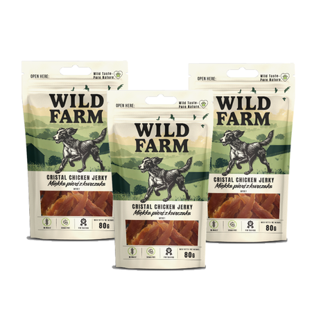 WILD FARM soft chicken breast 3x80g dog treats