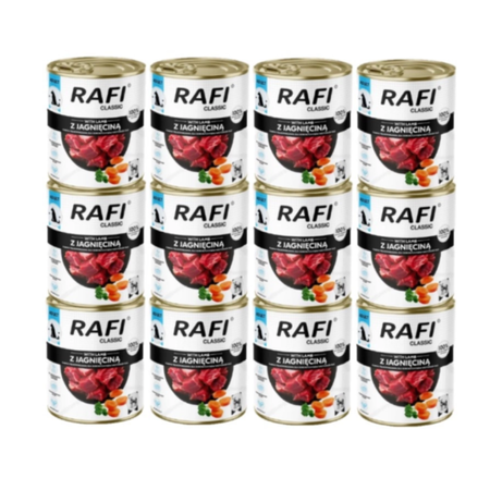DOLINA NOTECI Rafi Classic wet dog food with lamb 12x800 g