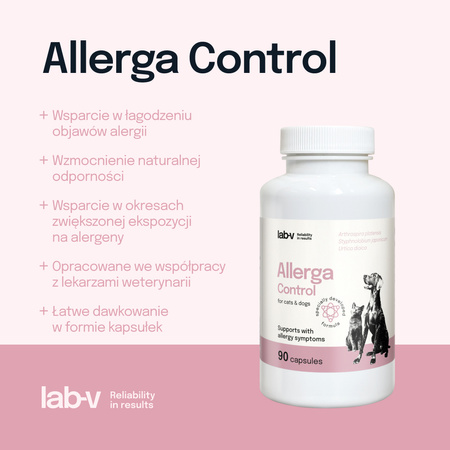Lab-v Allerga Control – Support for allergy symptoms 90 capsules