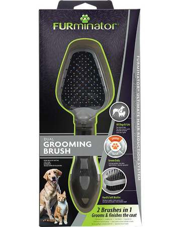 FURMINATOR Dual Grooming Brush Double-Sided Grooming Brush