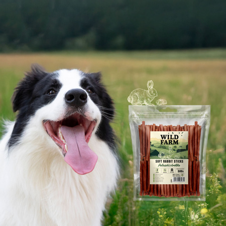WILD FARM Rabbit sticks 2x500g dog treats