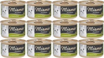 no pork Miamor Pastete rabbit 12x85g tin