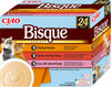 INABA Cat Ciao Bisque - complementary food for cats, cream soup with chicken, beef and fish 24x40g