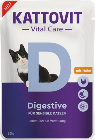 no pork Kattovit Vital Care Digestive 85g