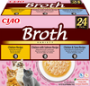INABA Ciao Broth - complementary food for cats, broth with chicken, salmon and tuna flavor, 24x40g