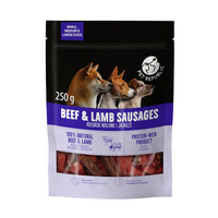 PetRepublic treat beef and lamb sausages for dogs 250g