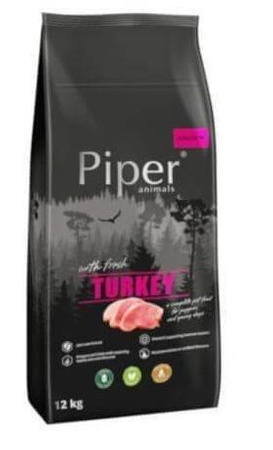  no pork Dolina Noteci Piper Animals Junior with turkey 12kg