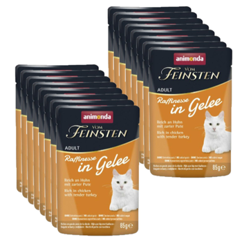 ANIMONDA Vom Feinsten Raffinesse chicken with turkey in jelly 18x85g