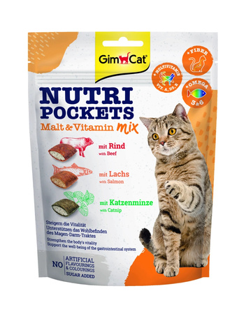GIMCAT NUTRI POCKETS Malt &amp; Vitamin 150g