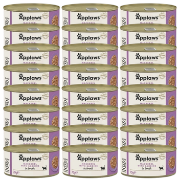 Applaws Cat Mackerel and Sardines 24x70g CUP