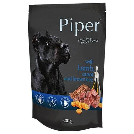 no pork Dolina Noteci Piper for Dogs with Lamb, Carrots and Rice 10x500g