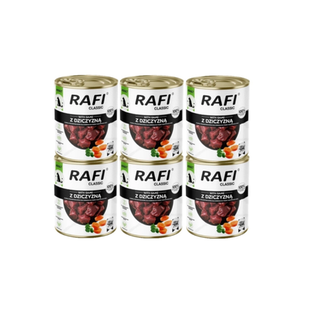 DOLINA NOTECI Rafi Classic wet dog food with venison 6x800g