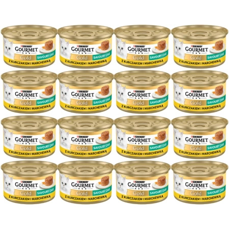 Purina Gourmet Gold Savoury Cake with Chicken and Carrots 48x85g
