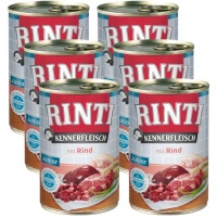 NO PORK Rinti Kennerfleisch Junior Rind wet dog food - beef 6x400g