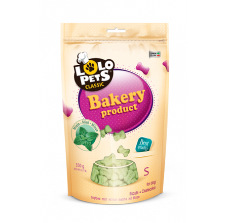 Lolo Pets Dog Treats Mint Bones S 350g