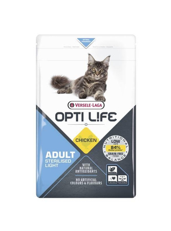 no pork Versele-Laga Opti Life Cat Sterilised/Light 1kg