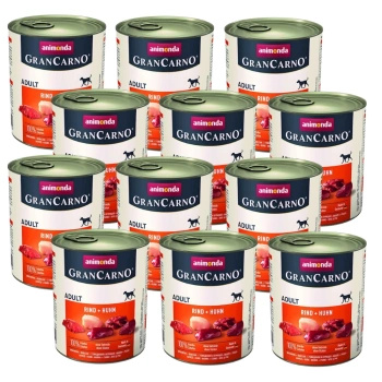 no pork Animonda GranCarno Adult Dog Beef + Chicken 12x800g