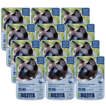 BOZITA Chunks in jelly with reindeer (sachet) 12x85g