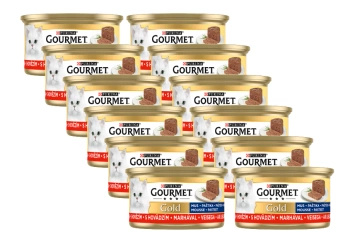 Purina Gourmet Gold Mousse with Beef 12x85g