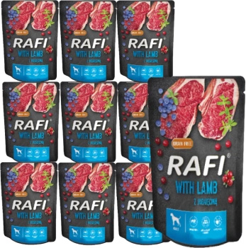 no pork Dolina Noteci Rafi with lamb for Dogs (Black Pack) 10x300g