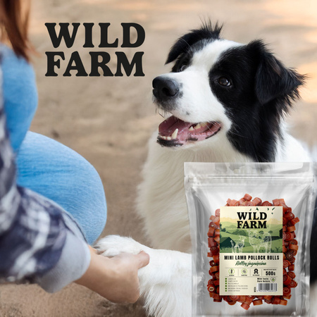 WILD FARM lamb rolls 500g dog treats
