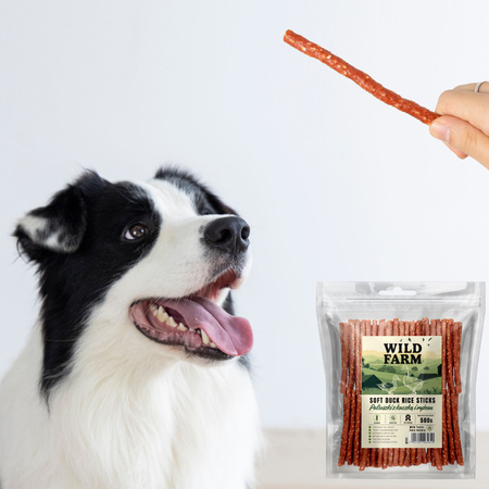 WILD FARM duck and rice sticks 500g dog treats