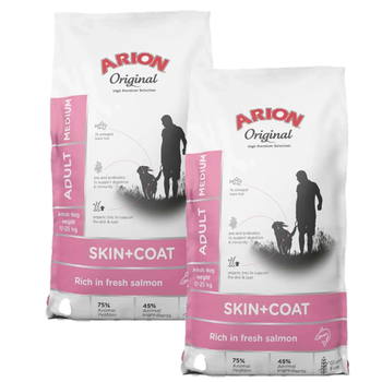 ARION Original Skin & Coat Adult Salmon and Rice Medium Breed 3x2kg