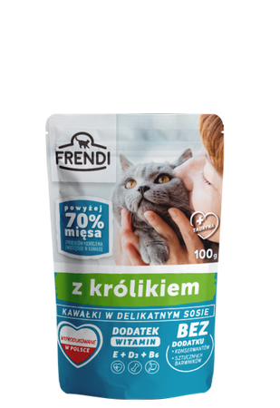 no pork Frendi Pieces in delicate sauce with rabbit 100g