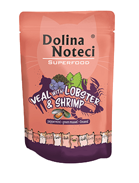  NO PORK Dolina Noteci Superfood Veal with Lobster and Prawns 10x85g