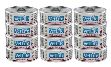 no pork Farmina Vet Life Feline Gastrointestinal 12x85g