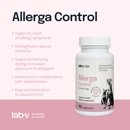Lab-v Allerga Control – Support for allergy symptoms 45 capsules