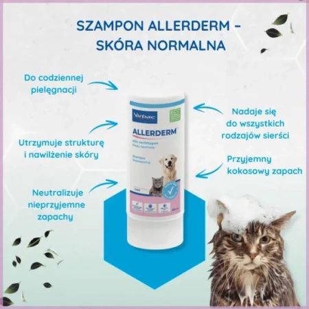 Virbac Allerderm shampoo for normal skin for dogs and cats 250ml