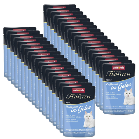 ANIMONDA Vom Feinsten Raffinesse chicken with cod in jelly 36x85g