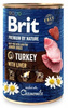 NO PORK Brit Premium By Nature Turkey With Liver 12x800g