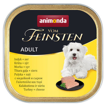 no pork Animonda Vom Feinsten Dog Adult turkey with cheese 150g